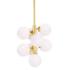 Arya 12" Wide Satin Gold 8-Light Mini Pendant