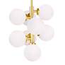 2_Arya 12" Wide Satin Gold 8-Light Mini Pendant more views
