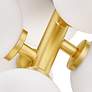 3_Arya 12" Wide Satin Gold 8-Light Mini Pendant more views