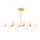 Arya 16 Light Chandelier With Satin Gold Finish