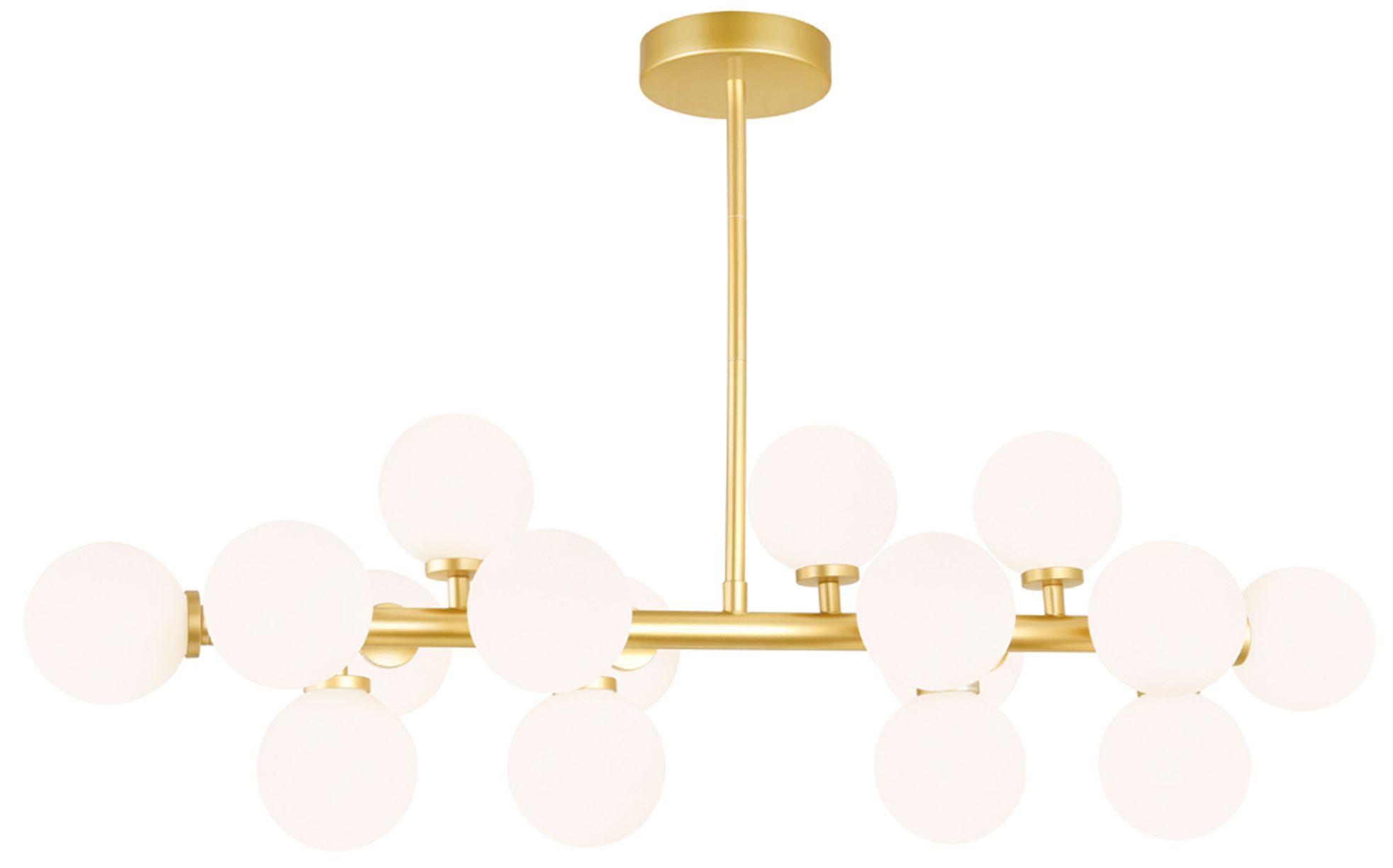 Arya 16 Light Satin Gold Chandelier