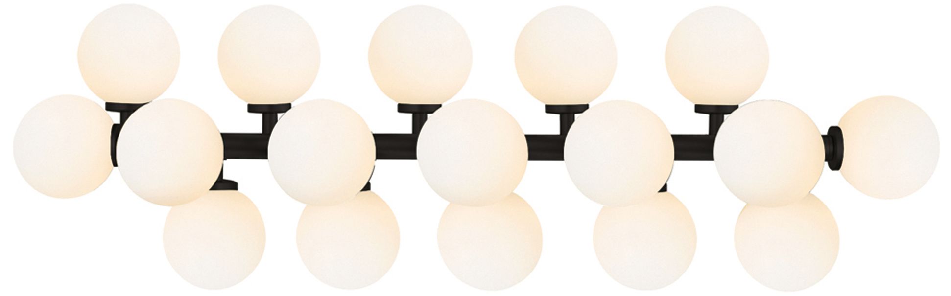 Arya 17 Light Black Wall Sconce