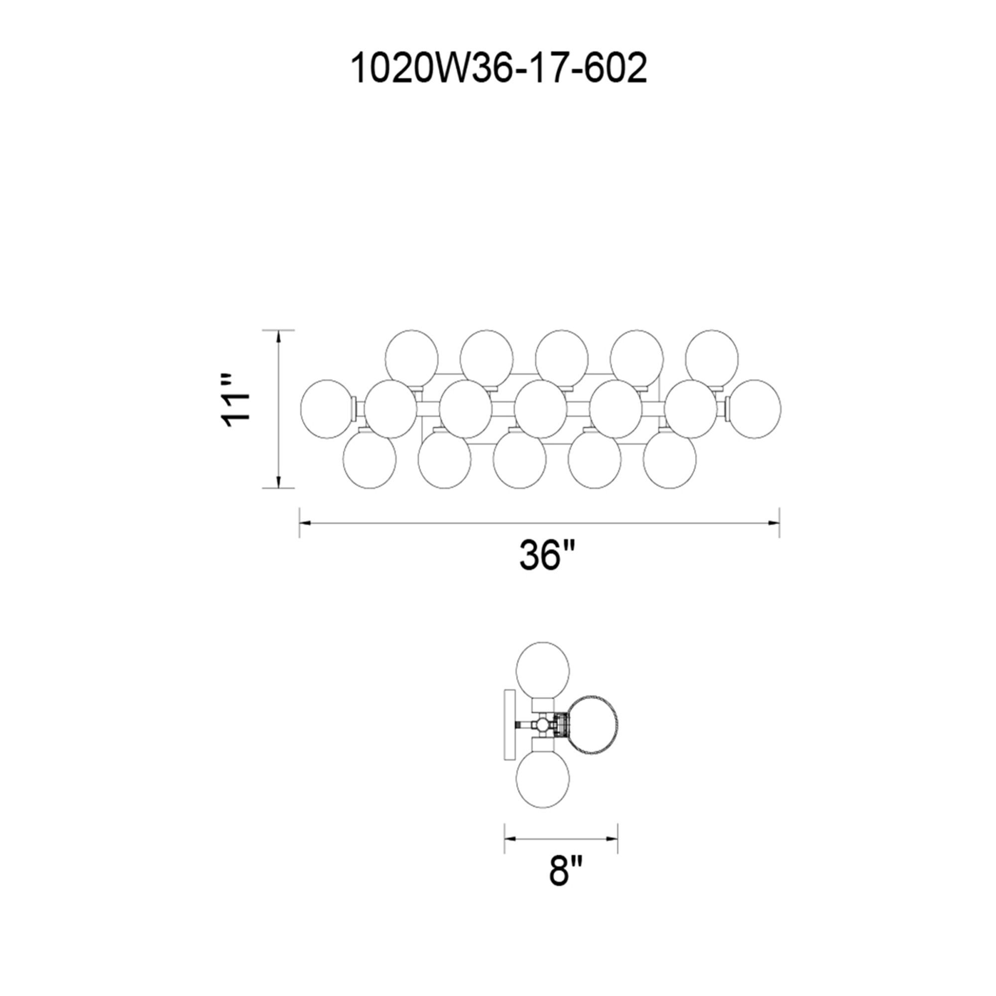 Image 6 Arya 17 Light Black Wall Sconce more views