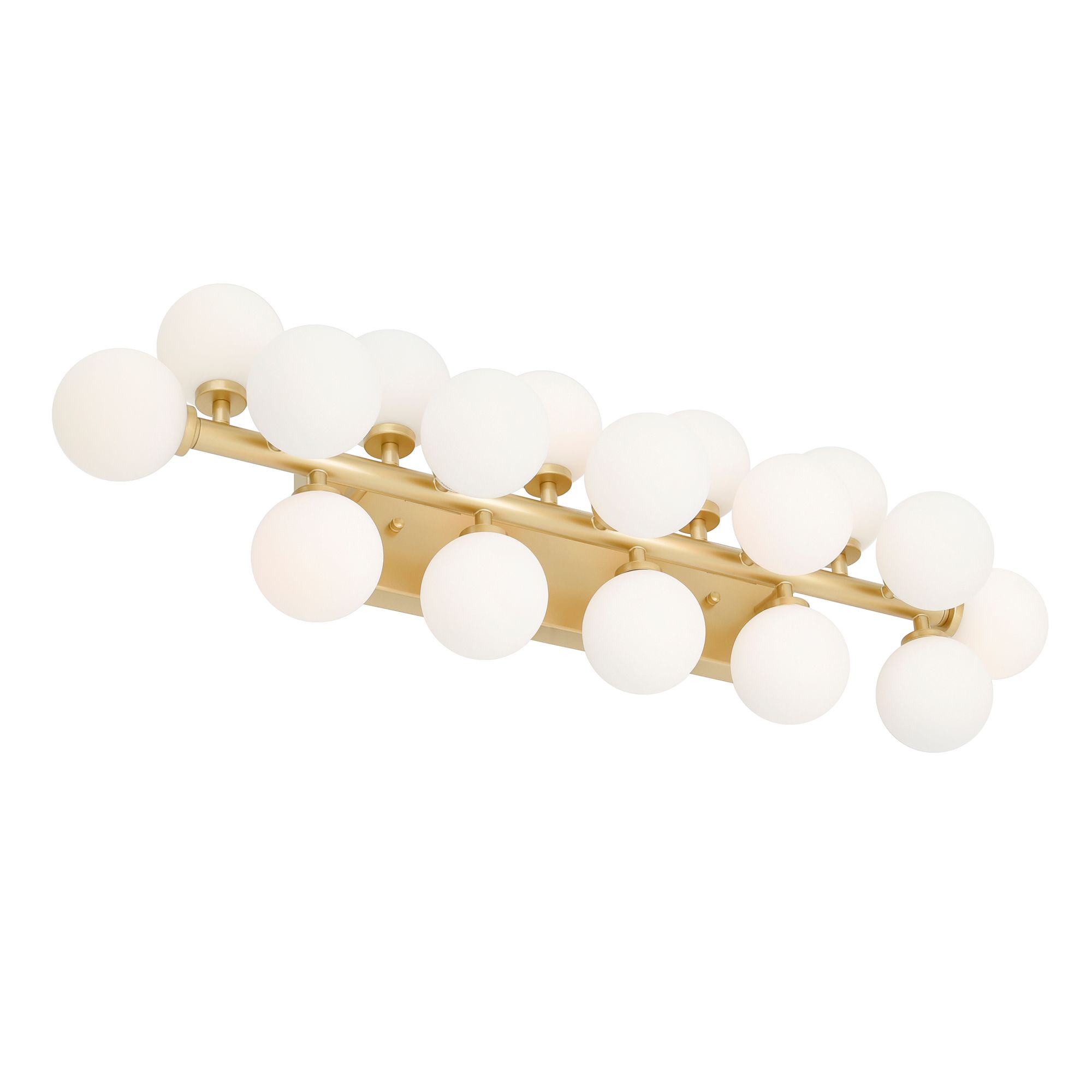 Image 2 Arya 17 Light Satin Gold Wall Sconce more views