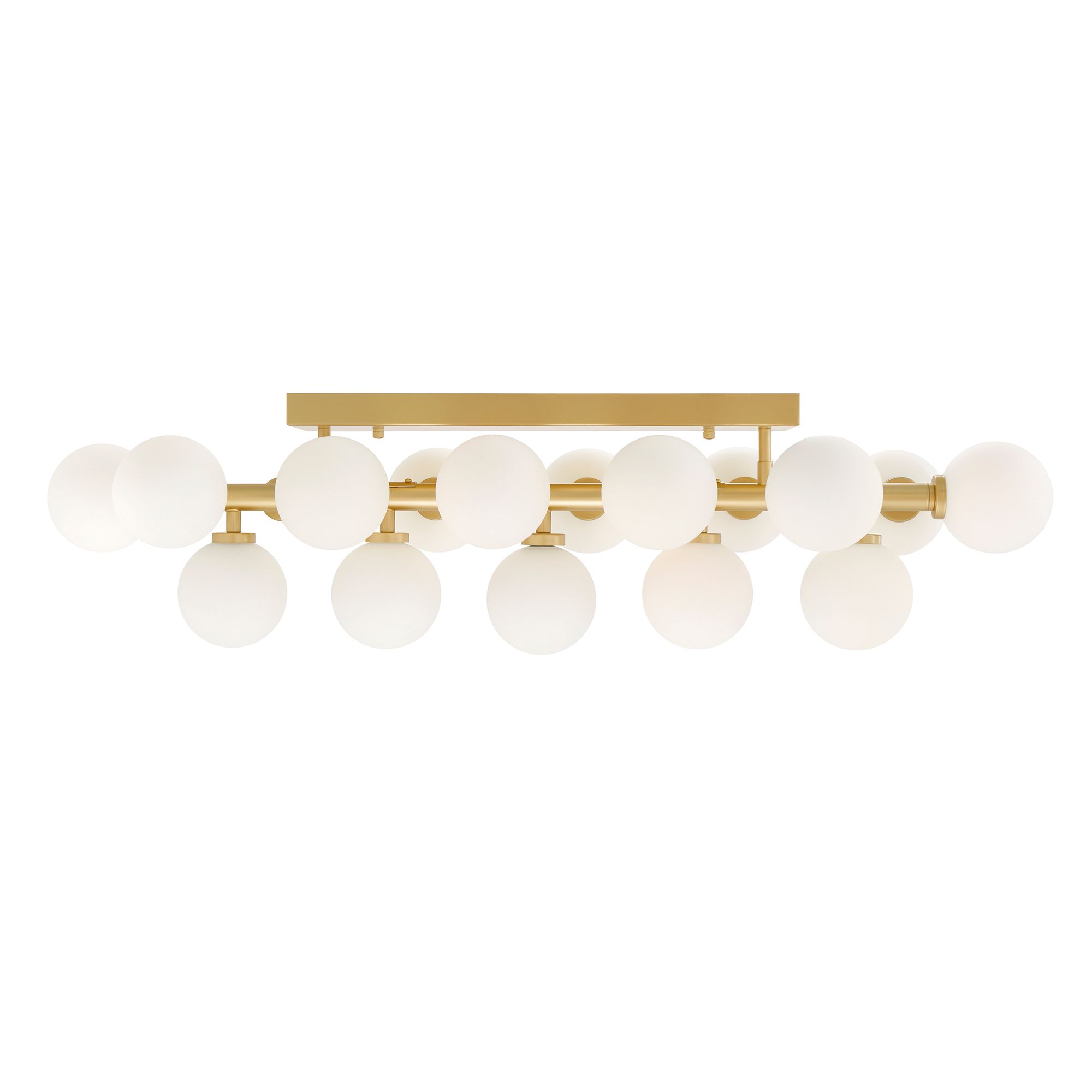Image 4 Arya 17 Light Satin Gold Wall Sconce more views