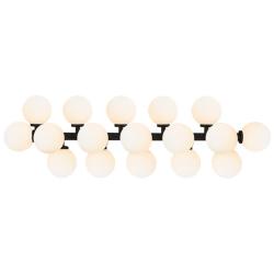 Arya 17 Light Wall Sconce With Black Finish