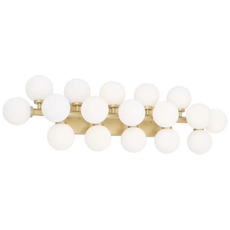 Image 1 Arya 17 Light Wall Sconce With Satin Gold Finish