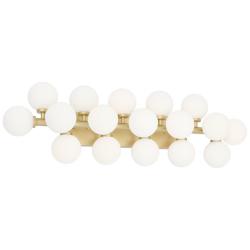 Arya 17 Light Wall Sconce With Satin Gold Finish