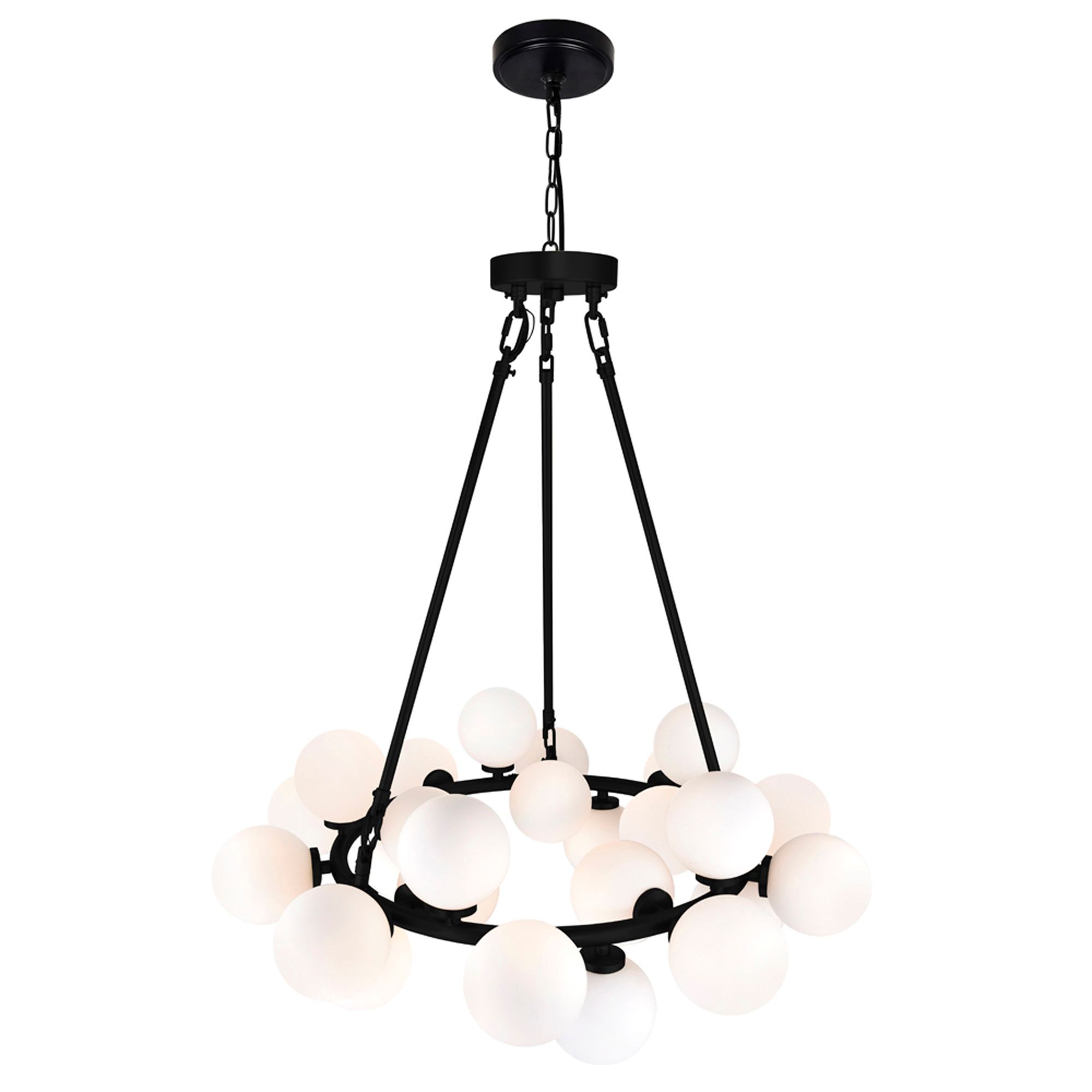 Image 5 Arya 25 Light Black Chandelier more views