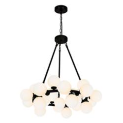 Arya 26" Wide Black 25-Light Chandelier