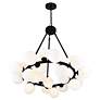 4_Arya 26" Wide Black 25-Light Chandelier more views