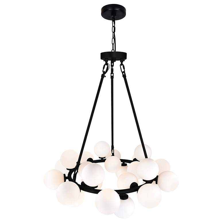 Image 5 Arya 26" Wide Black 25-Light Chandelier more views