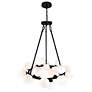 5_Arya 26" Wide Black 25-Light Chandelier more views
