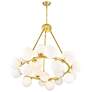 4_Arya 26" Wide Satin Gold 25-Light Chandelier more views