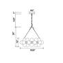 6_Arya 26" Wide Satin Gold 25-Light Chandelier more views