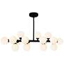 1_Arya 36" Wide Black 16-Light Linear Chandelier