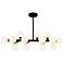 Arya 36" Wide Black 16-Light Linear Chandelier
