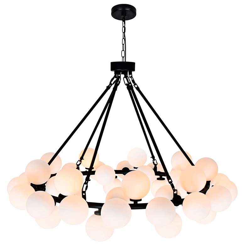 Image 4 Arya 39" Wide Black 45-Light Chandelier more views