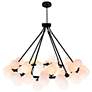 4_Arya 39" Wide Black 45-Light Chandelier more views