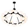 5_Arya 39" Wide Black 45-Light Chandelier more views