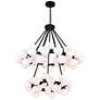 2_Arya 39" Wide Black 70-Light 2-Tier Chandelier