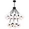 Arya 39" Wide Black 70-Light 2-Tier Chandelier