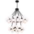 Arya 39" Wide Black 70-Light 2-Tier Chandelier