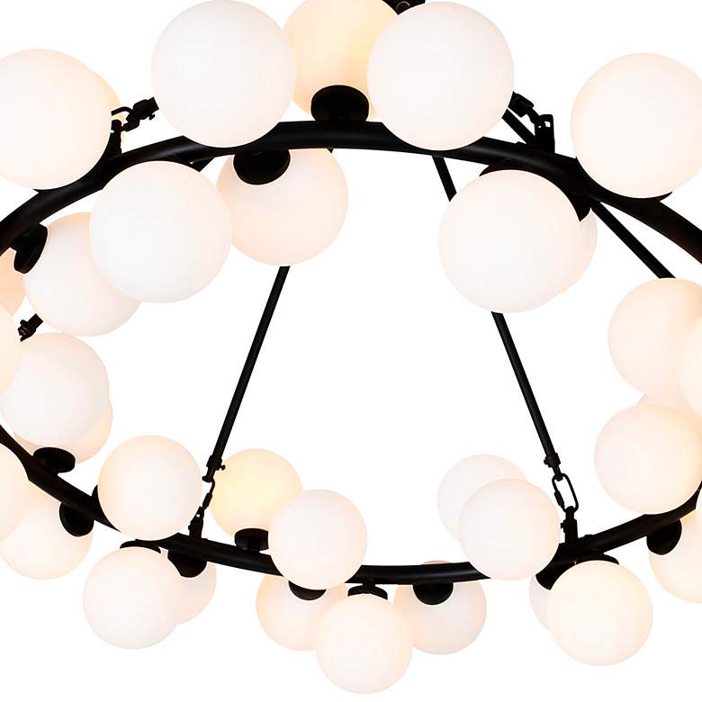 Image 3 Arya 39" Wide Black 70-Light 2-Tier Chandelier more views