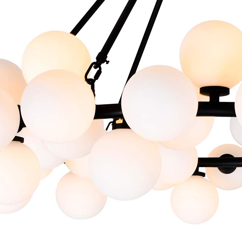 Image 4 Arya 39" Wide Black 70-Light 2-Tier Chandelier more views