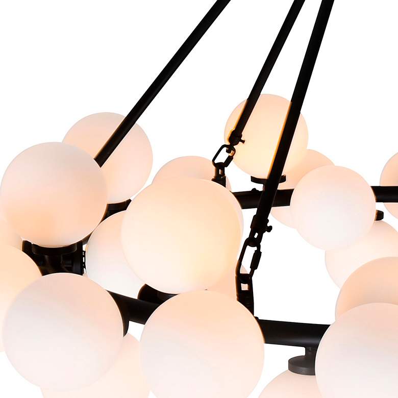 Image 5 Arya 39" Wide Black 70-Light 2-Tier Chandelier more views