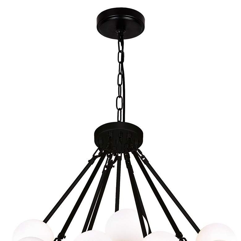 Image 6 Arya 39" Wide Black 70-Light 2-Tier Chandelier more views