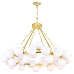Arya 39" Wide Satin Gold 45-Light Chandelier