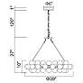 6_Arya 39" Wide Satin Gold 45-Light Chandelier more views