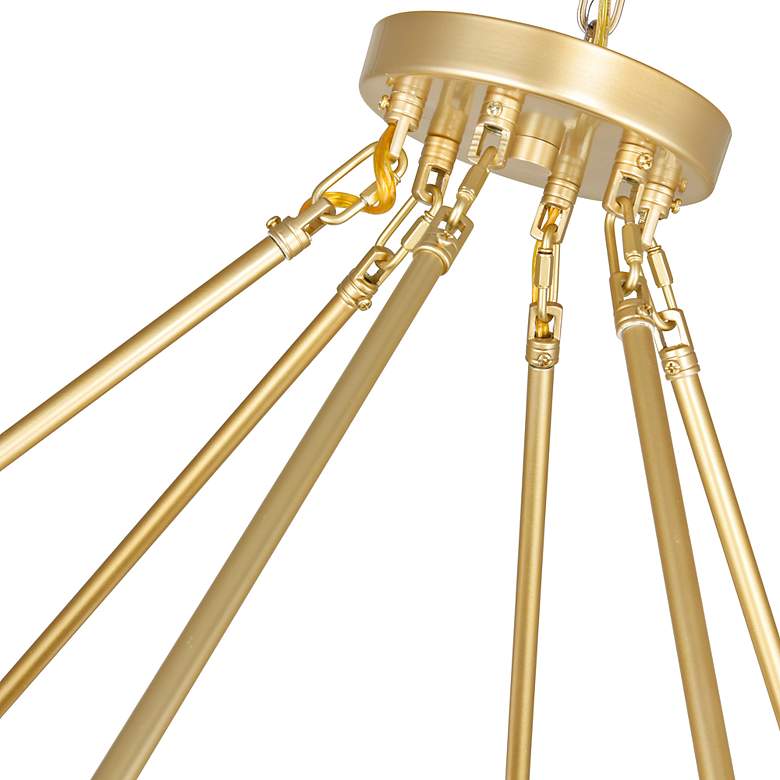 Image 5 Arya 39" Wide Satin Gold 70-Light Globe Chandelier more views