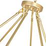 5_Arya 39" Wide Satin Gold 70-Light Globe Chandelier more views