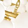6_Arya 39" Wide Satin Gold 70-Light Globe Chandelier more views