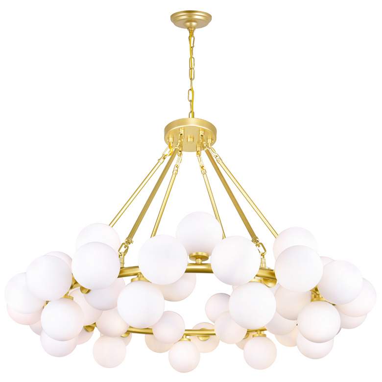 Image 1 Arya 45 Light Chandelier With Satin Gold Finish