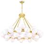 1_Arya 45 Light Chandelier With Satin Gold Finish