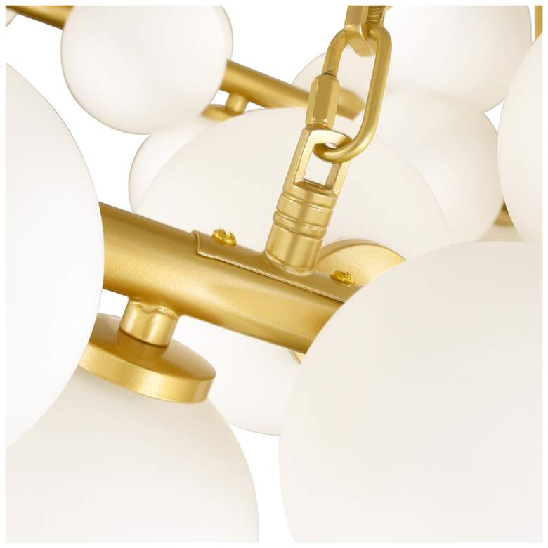 Image 3 Arya 45 Light Chandelier With Satin Gold Finish more views