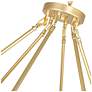 4_Arya 45 Light Chandelier With Satin Gold Finish more views