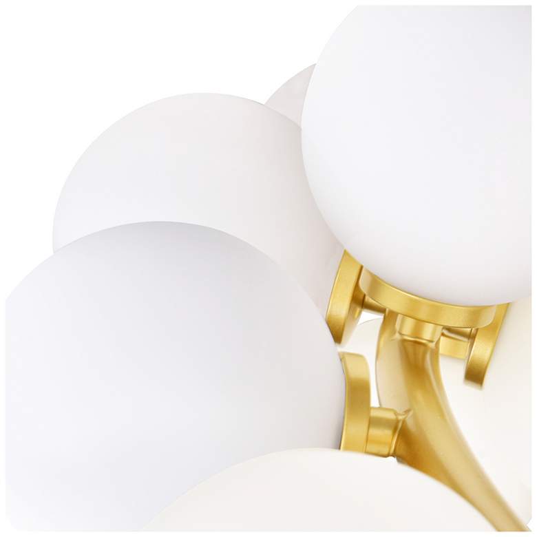Image 5 Arya 45 Light Chandelier With Satin Gold Finish more views