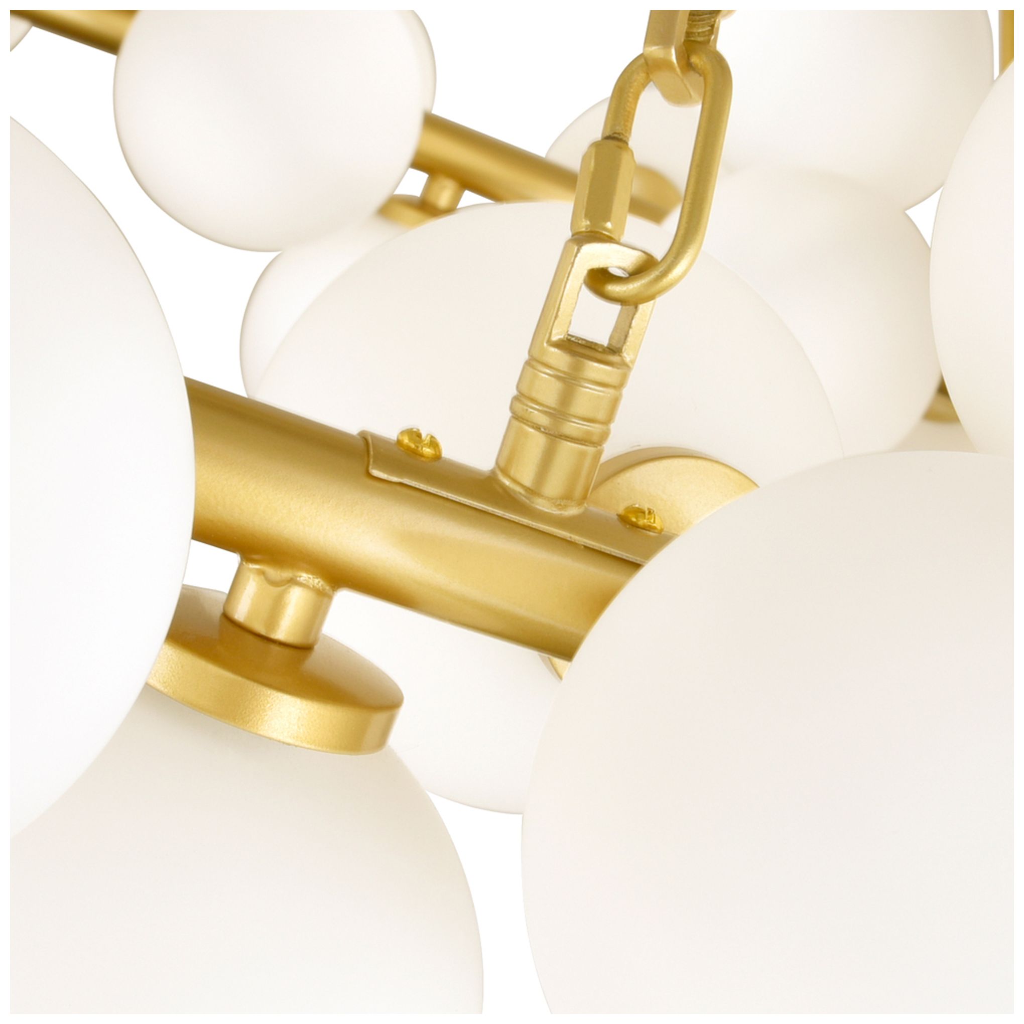 Image 3 Arya 45 Light Satin Gold Chandelier more views