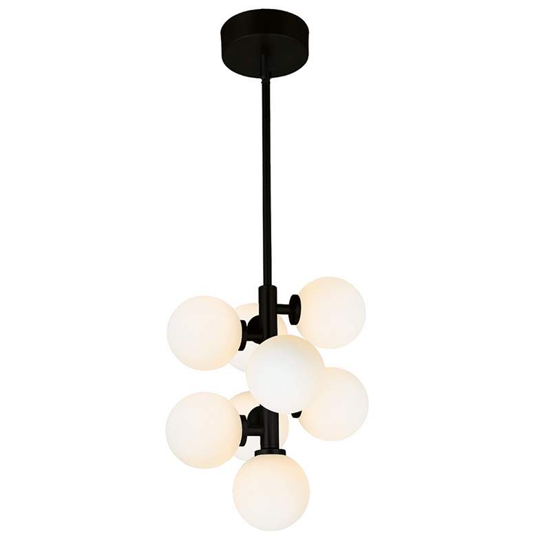 Image 1 Arya 8 Light Pendant With Black Finish