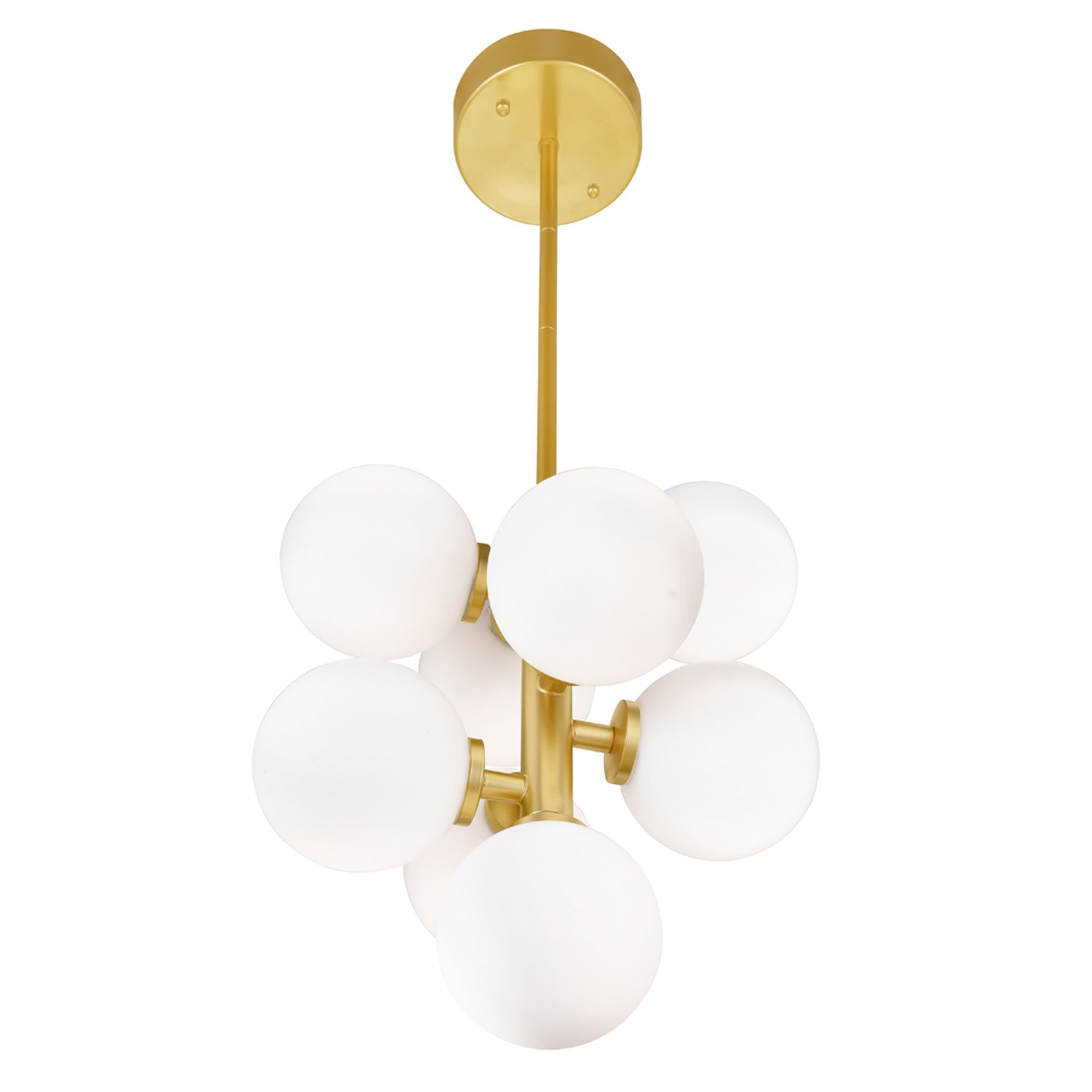 Image 2 Arya 8 Light Satin Gold Pendant more views