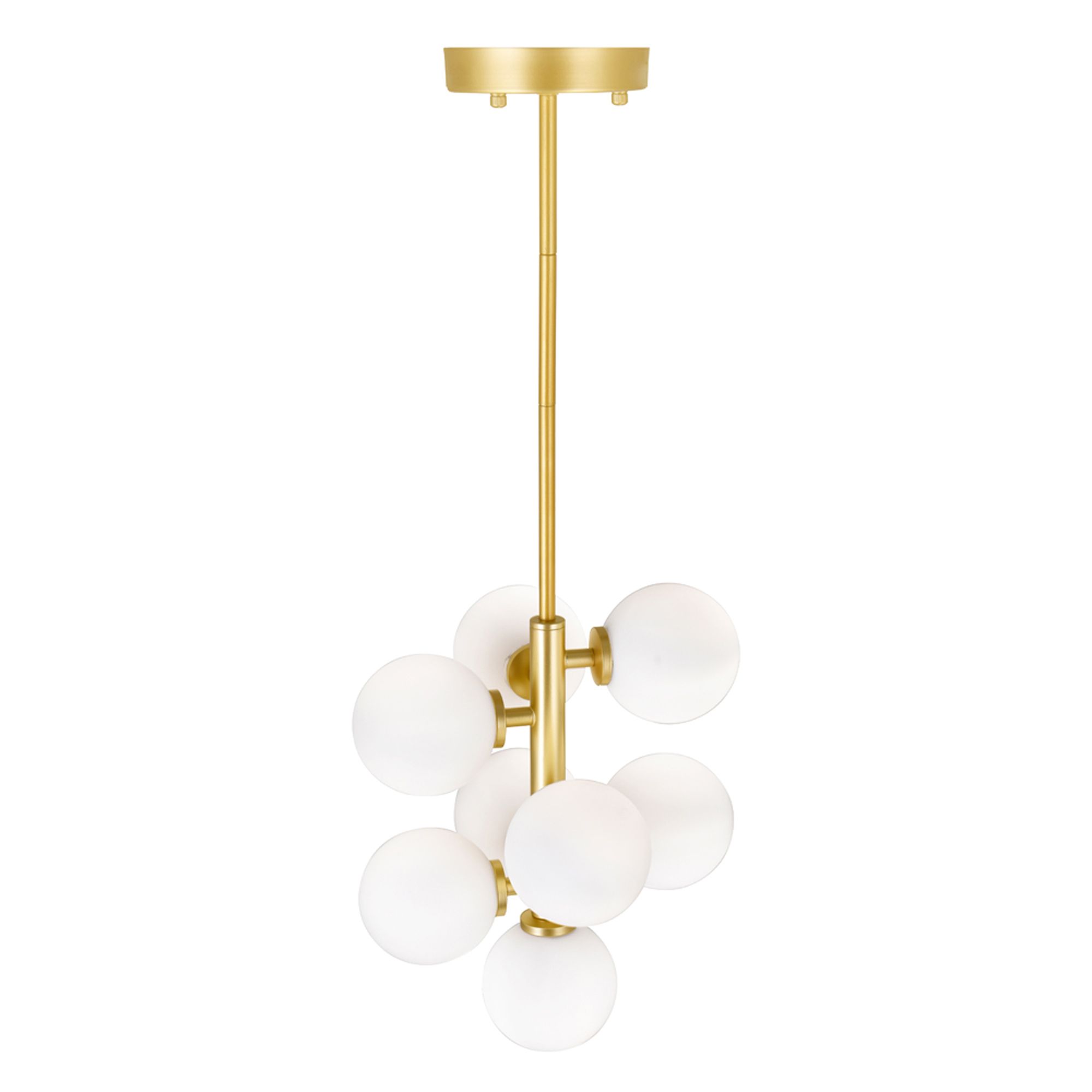 Image 4 Arya 8 Light Satin Gold Pendant more views