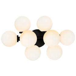Arya 8 Light Wall Sconce With Black Finish