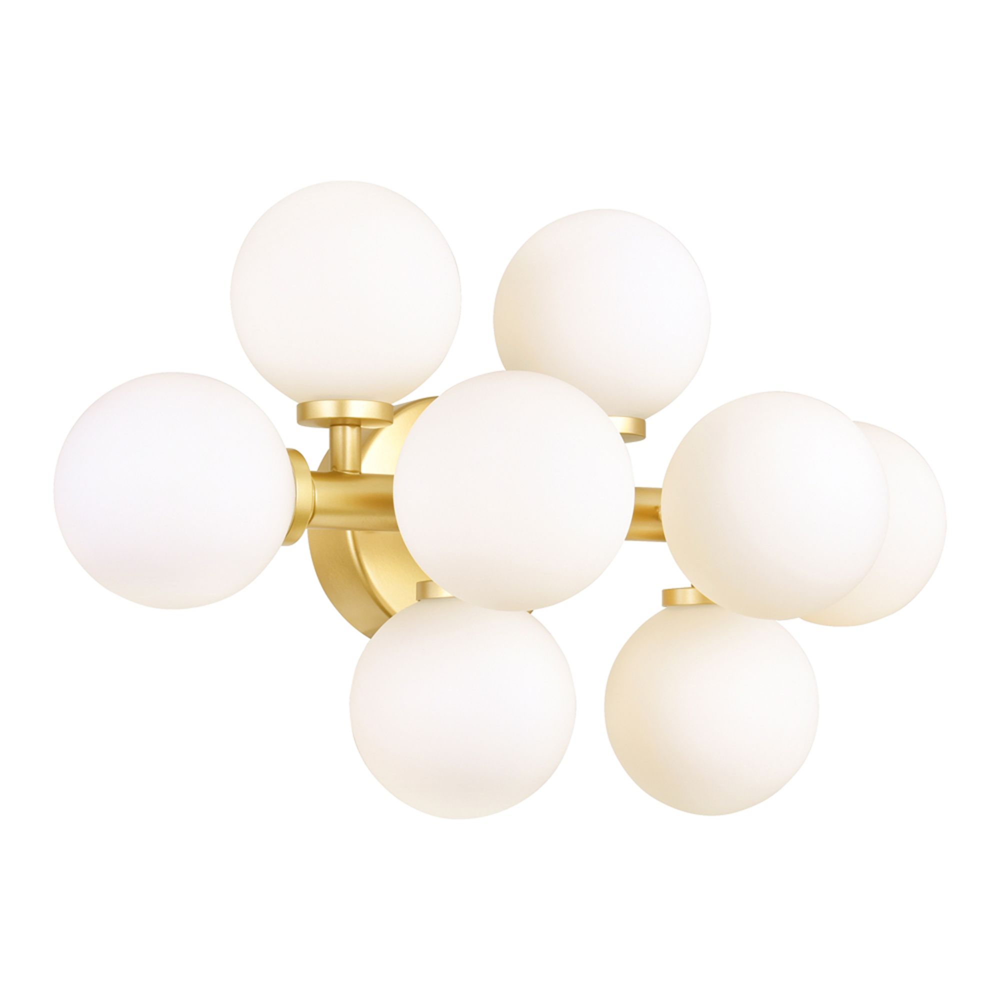 Image 4 Arya 8 Light Wall Sconce With Satin Gold Finish more views