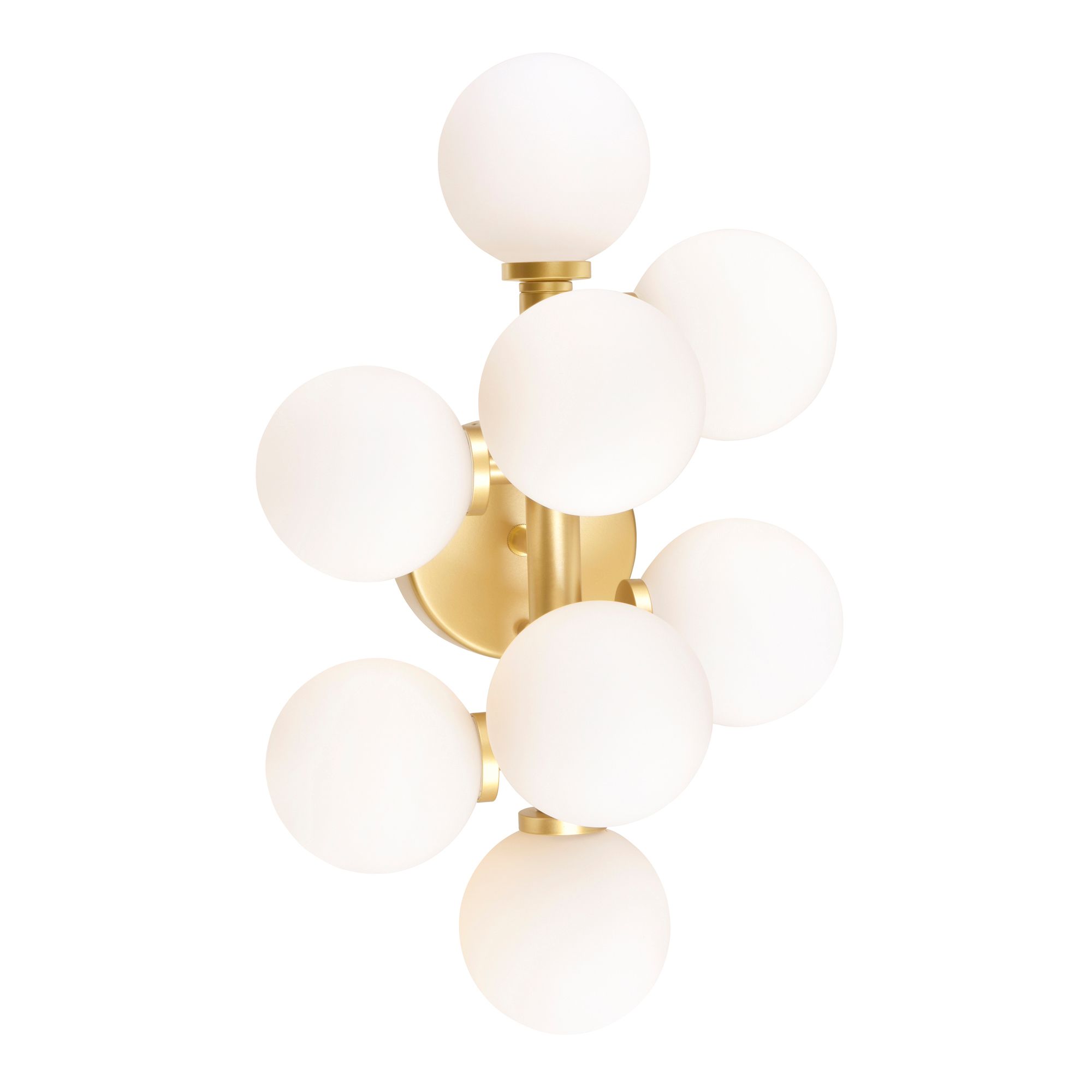 Image 6 Arya 8 Light Wall Sconce With Satin Gold Finish more views