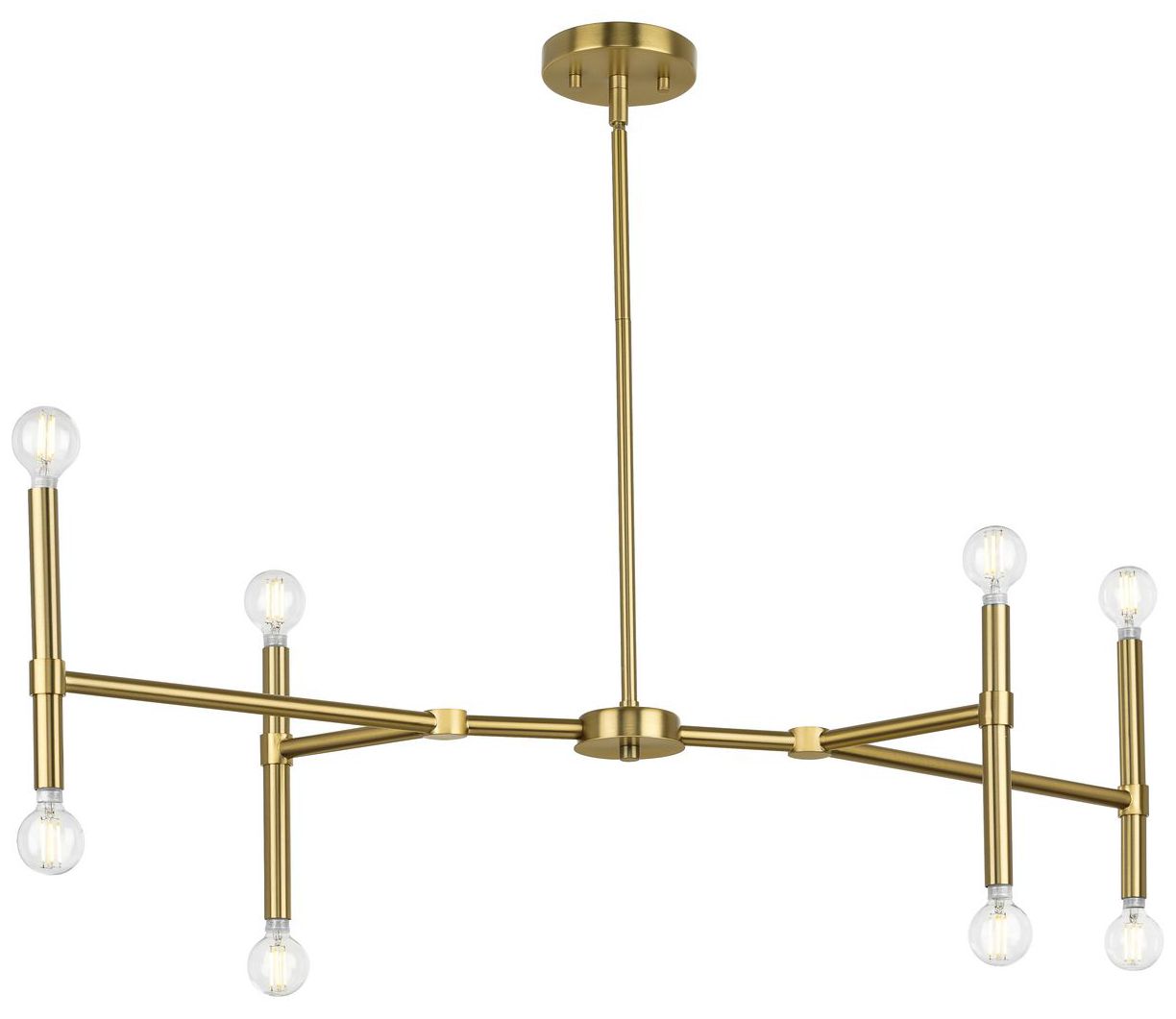 Image 3 Arya Collection Eight-Light Linear Chandelier more views