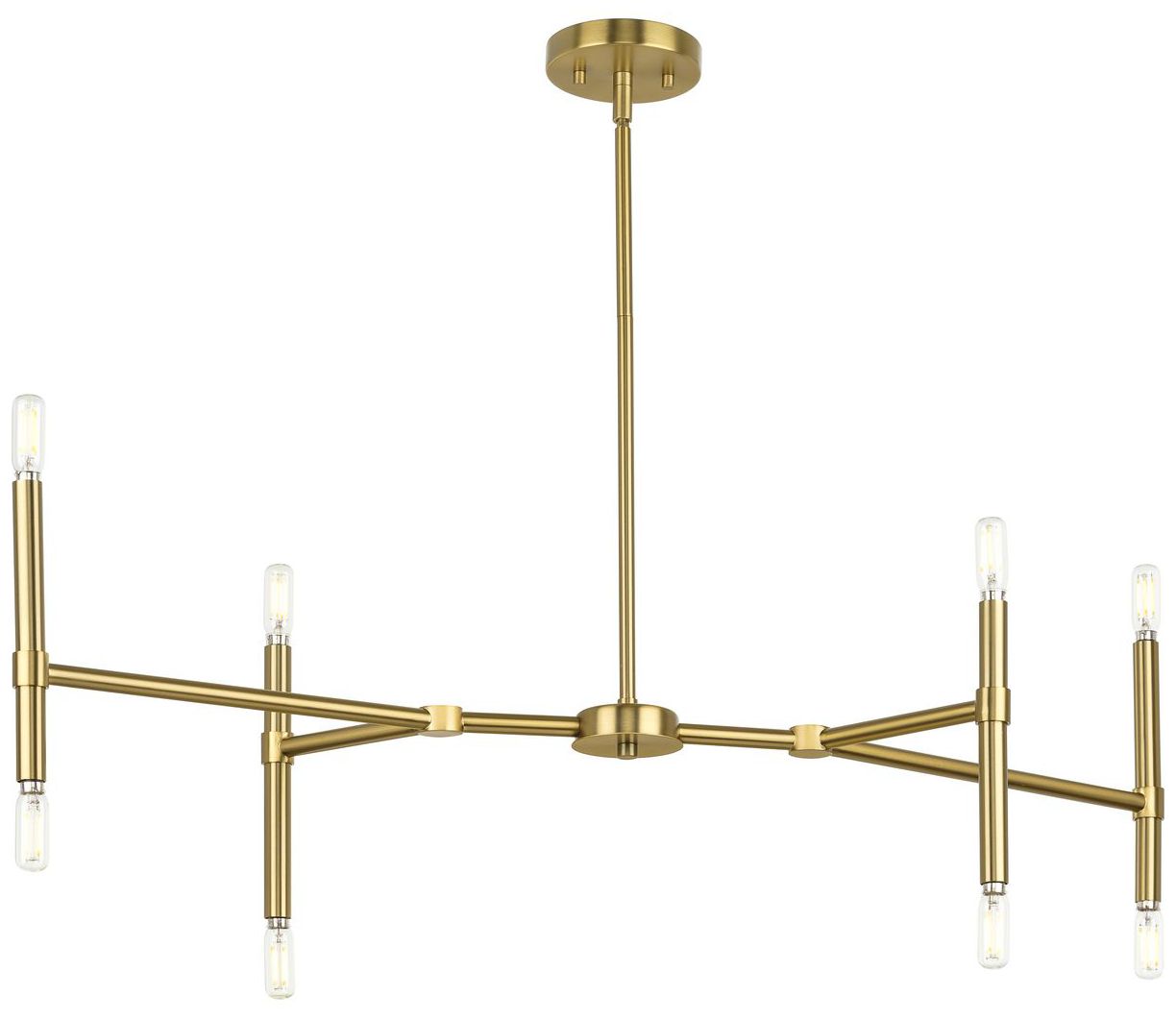 Image 5 Arya Collection Eight-Light Linear Chandelier more views